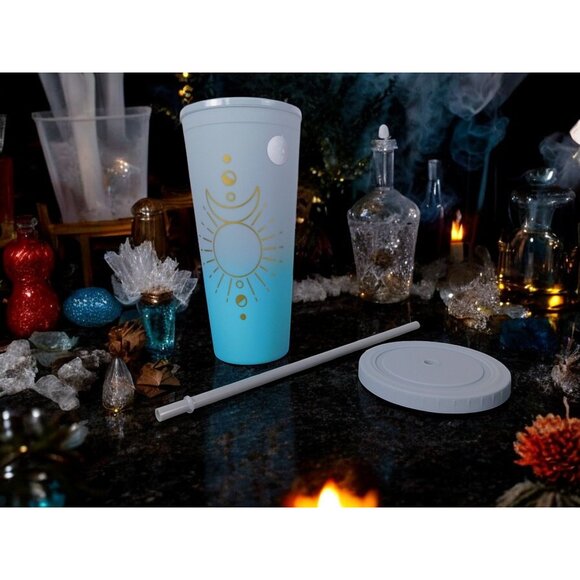 Celestial Design BPA-Free Plastic Tumbler with Straw 16 oz Color Changing - Picture 8 of 8